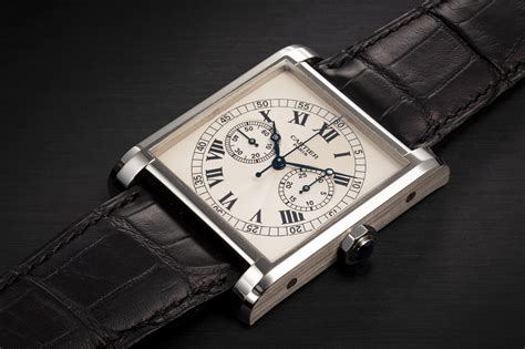 cartier tank chronograph watch